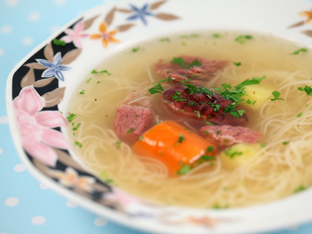 Transylvanian Take on Moldavian Beef Borscht — A Perfect Blend of Broth and Sour Soup