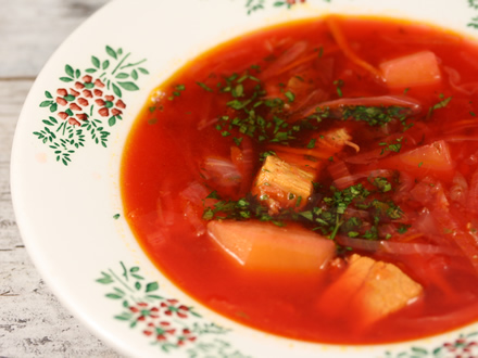 Ukrainian Borscht aka "Barbie Soup" — Thick, Colorful, and Full of Flavor