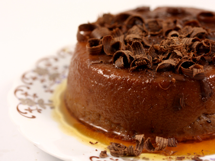 Chocolate Semolina Pudding with Caramel — A Romantic Dessert for Valentine’s Day (or Any Day!)
