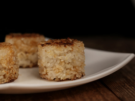 Pan-Fried Japanese-Style Rice Balls with Tuna Filling — Crispy Outside, Soft Inside!