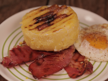 GRILLED ROMANIAN BULZ WITH BURDUF CHEESE AND SMOKED MEAT