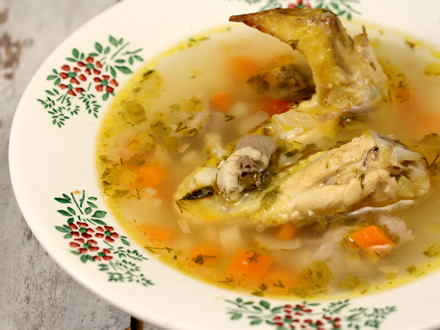 TRADITIONAL ROMANIAN SOUR CABBAGE SOUP WITH CHICKEN GIBLETS AND VEGETABLES