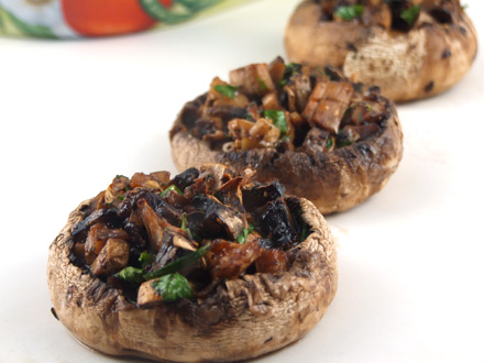 VEGAN STUFFED MUSHROOMS