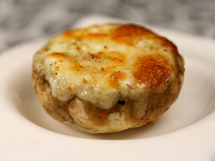 CHEESY STUFFED MUSHROOMS