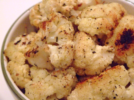 ROASTED CAULIFLOWER WITH HERBS AND BUTTER