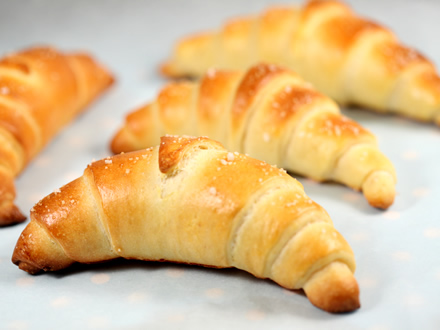 SUPER SOFT CRESCENTS WITH A THIN CRISPY CRUST