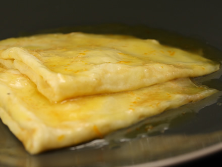 FLAMBÉED ORANGE BUTTER CREPES