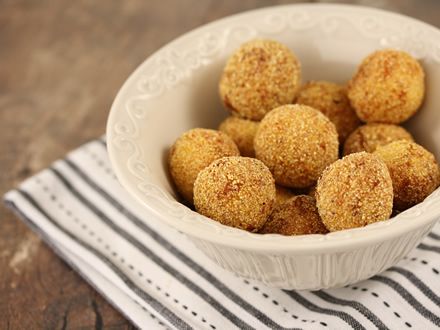 POTATO AND SHEEP CHEESE CROQUETTES WITH DILL