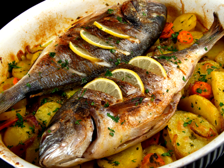 ROASTED DORADA WITH HERBED VEGETABLES – A ROMANTIC AND FLAVORFUL DINNER