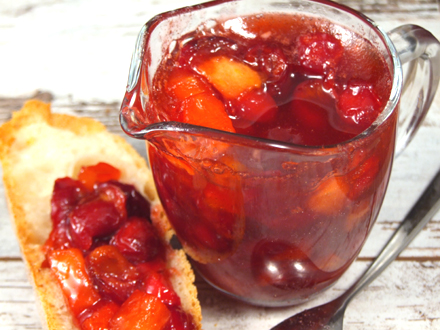 SPECIAL SOUR CHERRY JAM WITH APPLE, ORANGE & SPICES