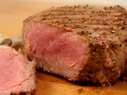 PERFECT STEAK FOR TWO — GRILLED AND OVEN-FINISHED RIBEYE OR TENDERLOIN