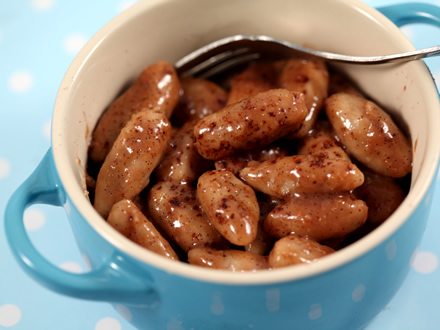 CHESTNUT GNOCCHI WITH CHOCOLATE-HAZELNUT SAUCE