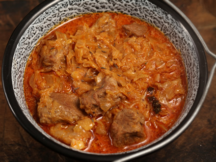 Authentic Szeged Pork and Sauerkraut Goulash (Szegedi Gulyás)