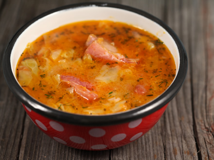 Lucicos – Traditional Hungarian Smoky Cabbage Soup with Pork Ribs