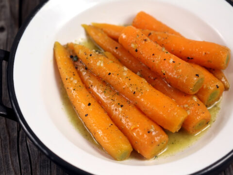 BUTTERED NEW CARROTS WITH TARRAGON OIL – PERFECT SIDE FOR LAMB ROAST