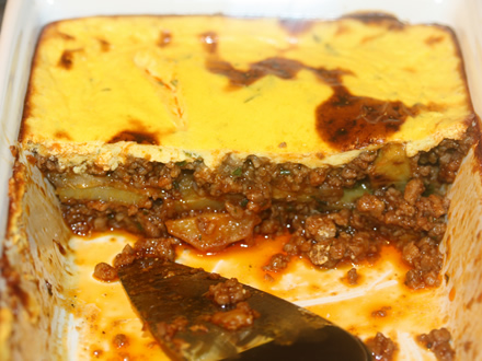 LAMB MOUSSAKA WITH YOGURT TOPPING – A RICH MEDITERRANEAN CASSEROLE
