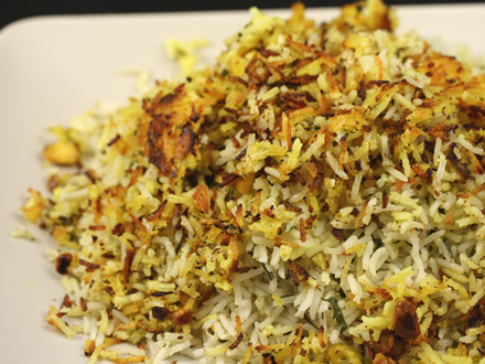 Persian-Style Basmati Rice with Crispy Tahdig Crust