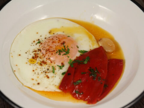 Perfect Sunny-Side-Up Eggs with Soft Yolks — Valentine’s Day Breakfast
