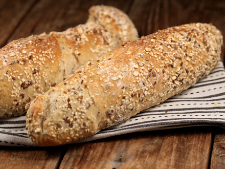 Rustic Seeded Bread with Flax, Sesame, and Oat Flakes